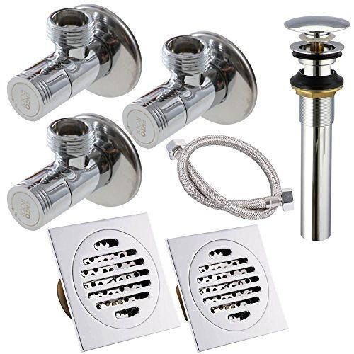 參加4月25 30號(hào)指定產(chǎn)品九五折活動(dòng) enzorodi 德國(guó)安住 衛(wèi)生間配件包 含角閥 軟管 地漏 去水器 適用一套衛(wèi)生間 erdt082cp